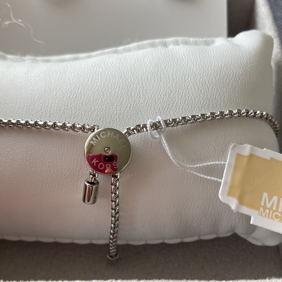 Michael Kors Jewelry Set (adjustable bracelet and earrings) - Picture 3 of 5